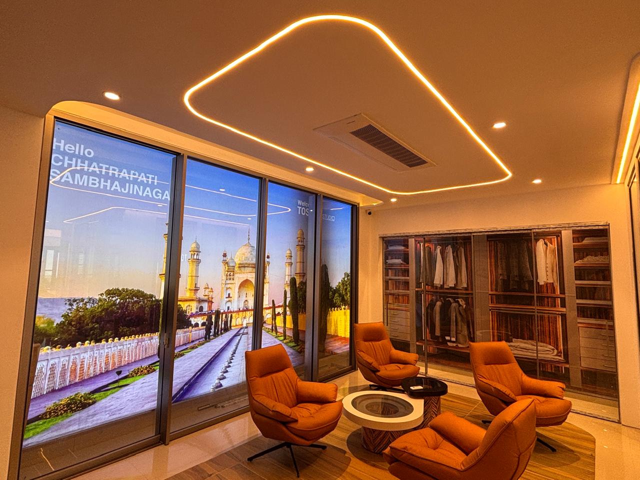 TOSTEM studio showroom lounge at Shankai Windows